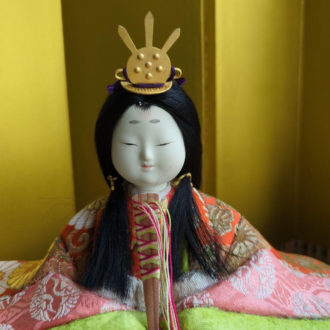 雛人形 木目込み ひなまつり 台座 屏風付 お雛様 御内裏様 お雛様