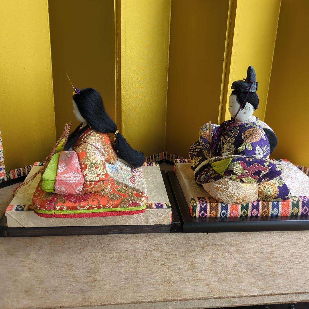 雛人形 木目込み ひなまつり 台座 屏風付 お雛様 御内裏様 お雛様
