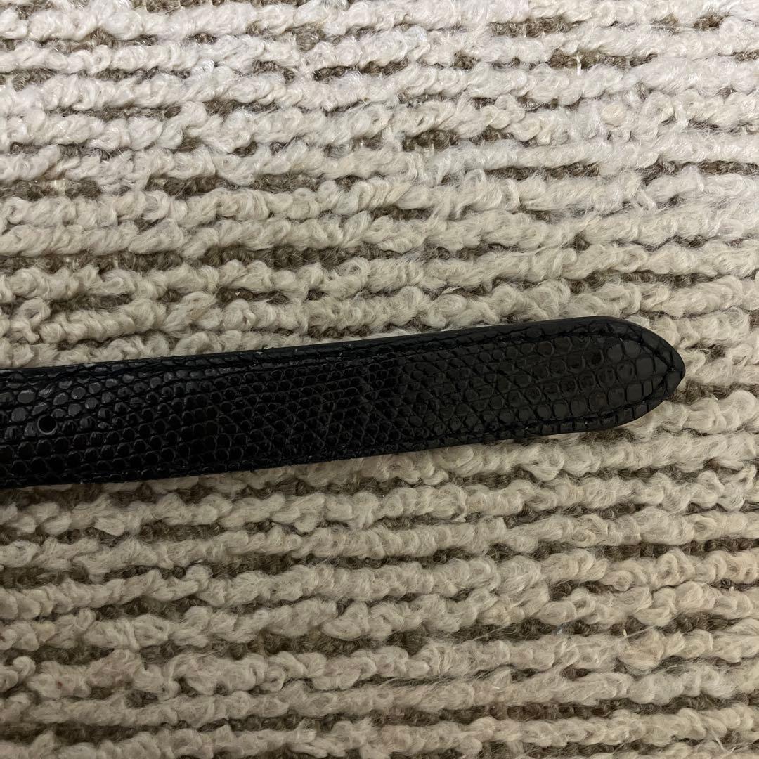 小物 BISOWN LIZARD OVAL BELT