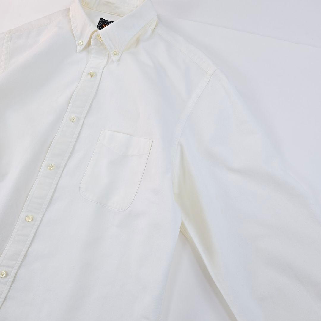 美品◎ビームスプラス★オックスフォード ボタンダウン シャツ　1.1万　XL　白