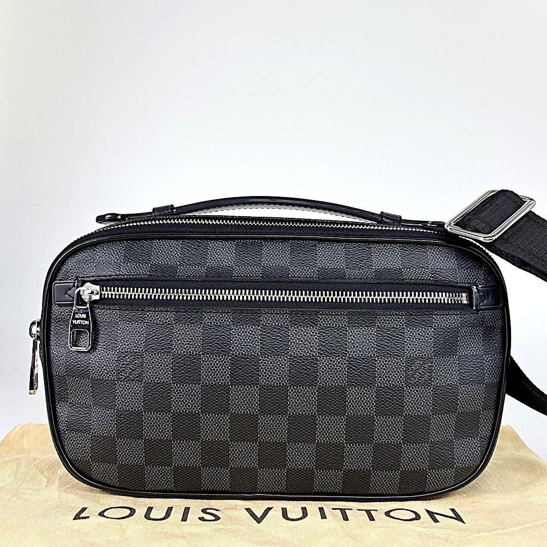 未使用 ルイヴィトン ダミエグラフィット アンブレール ボディバッグ ブラック