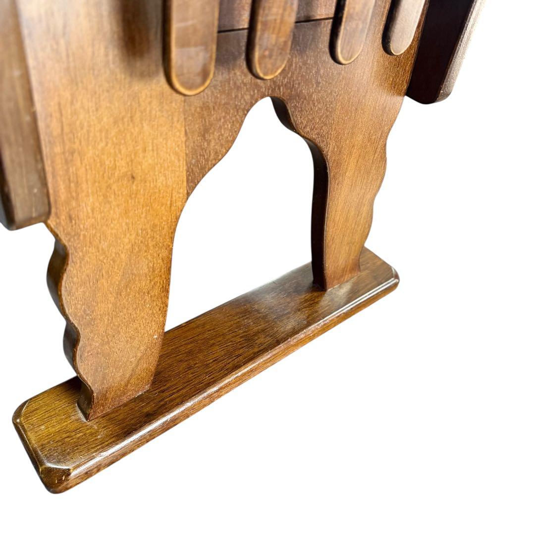 HR920 希少デザイン karimoku　鋲　サイドテーブル マガジンラック