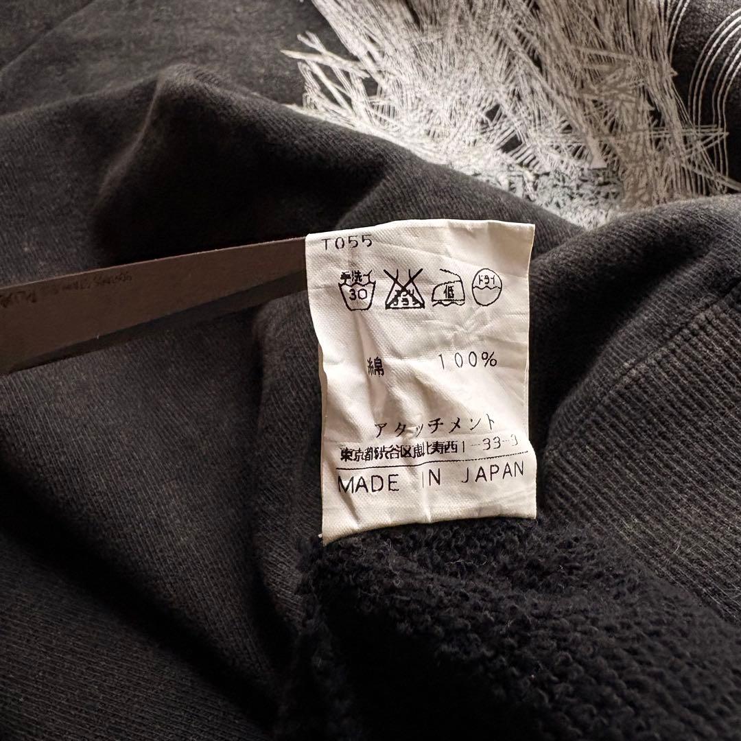 ATTACHMENT フーディー Noise swag ブラック