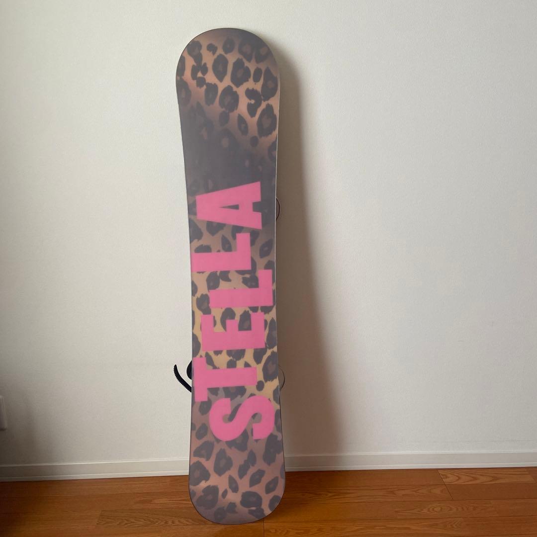 スノーボード Sサイズ 白黒水玉　ケース付き