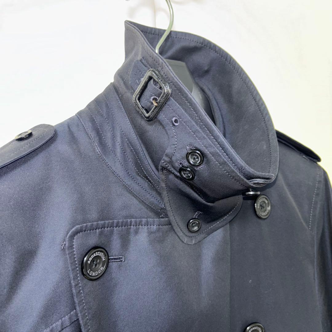 アクアスキュータム　紺メンズコートL〜XL