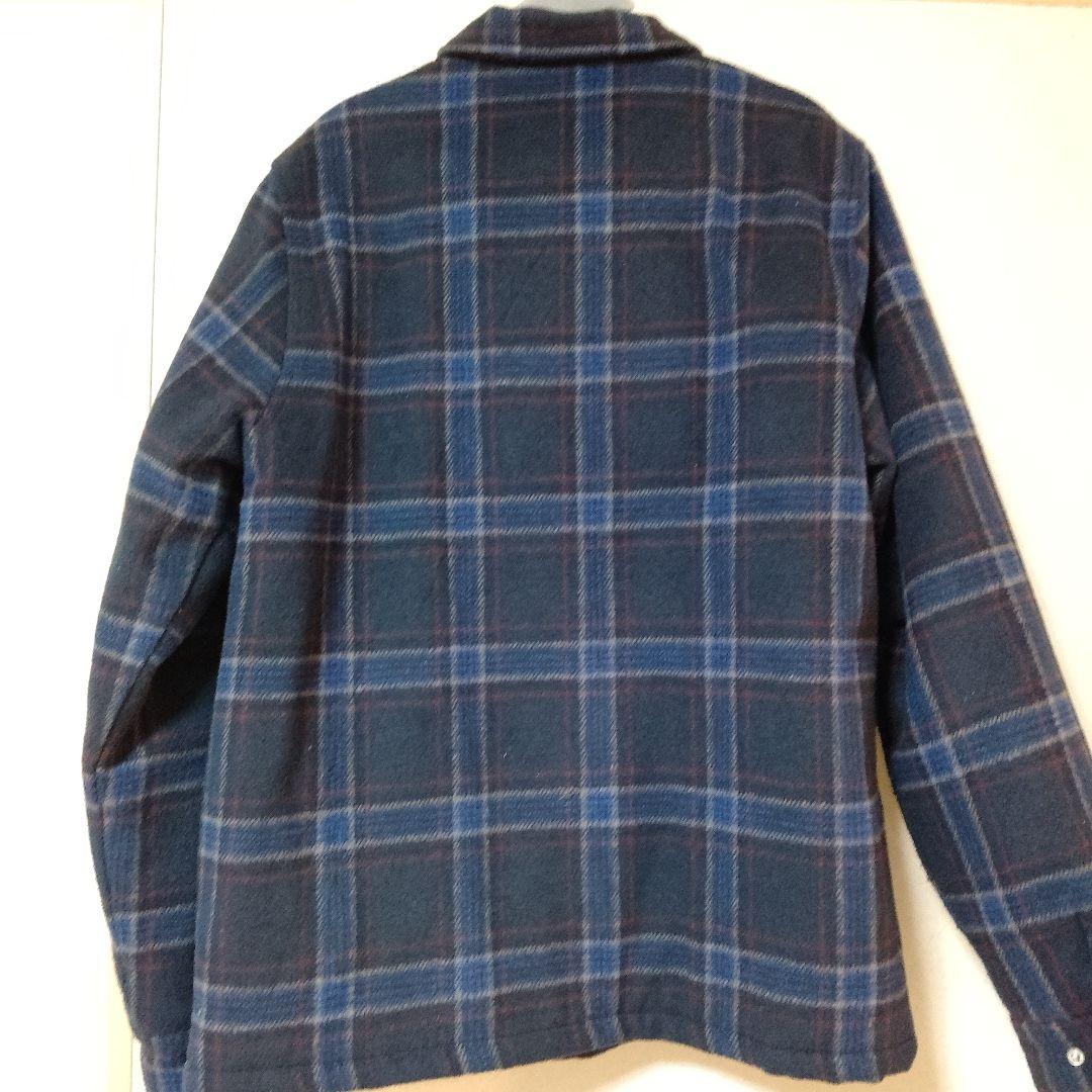 butter ネイビー系チェック フリースジャケット