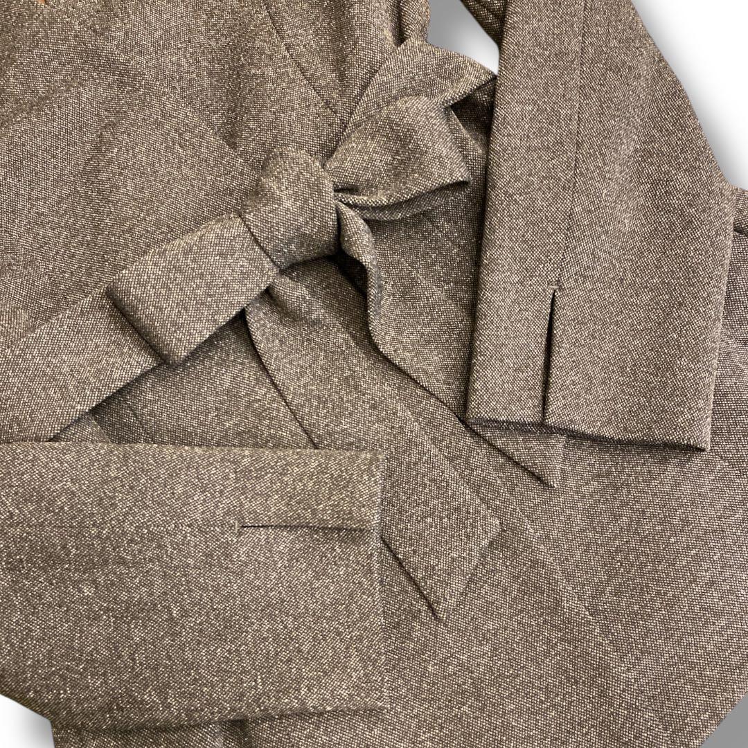 美品✨ オリヒカ ノーカラー リボンベルト付 洗える パンツスーツ セットアップ