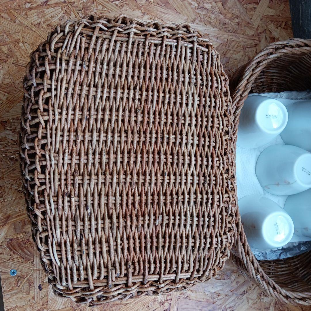 あけび蔓　パン・果物籠