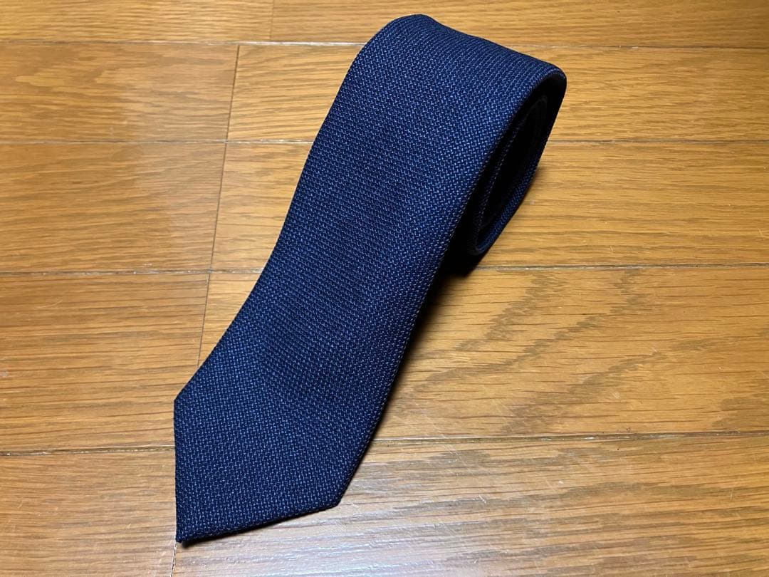 REDA ネクタイ　ネイビー　ソリッド　レダ　無地　イタリア製　紺
