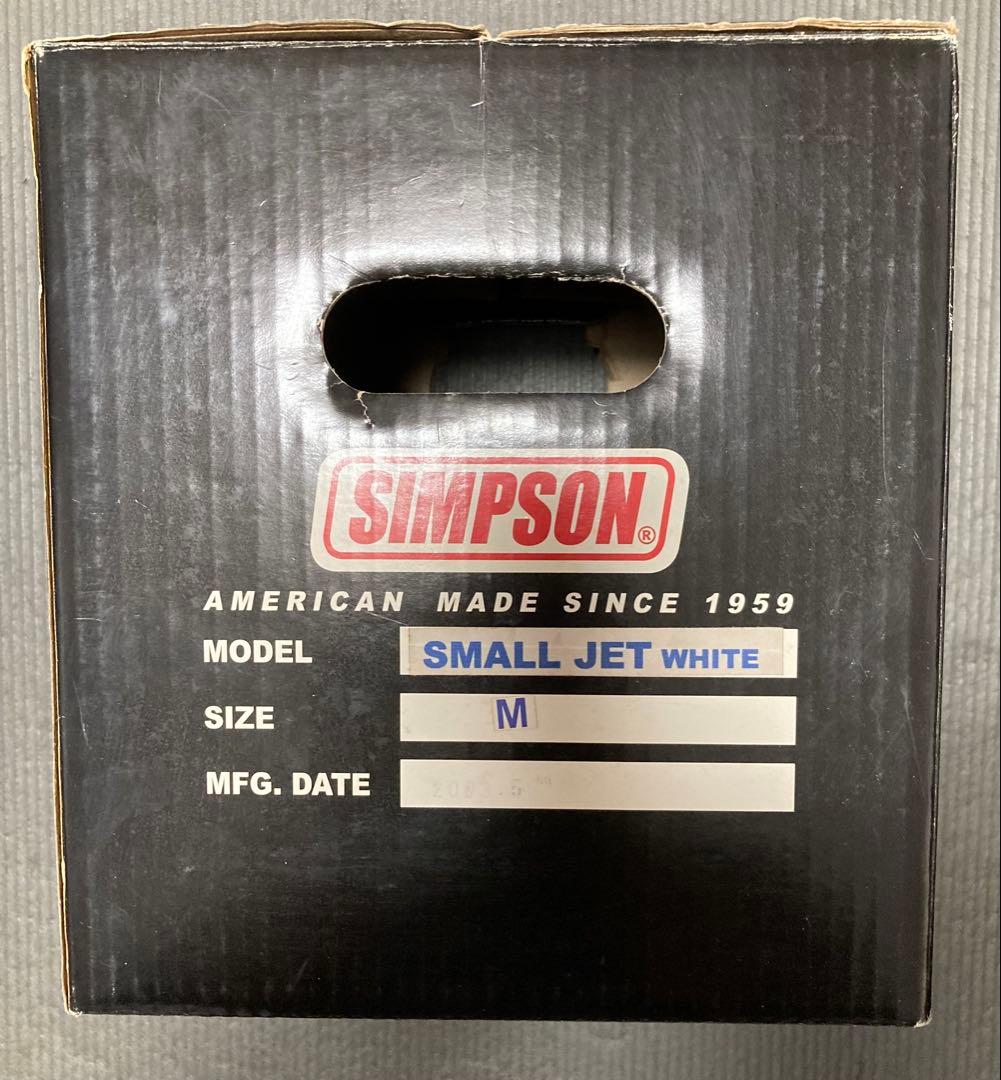 SIMSPON ジェットヘルメット ホワイト Mサイズ