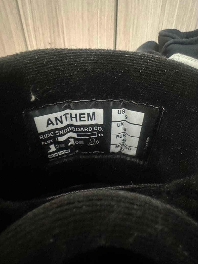 RIDE ANTHEM BOA 24-25 スノーボードブーツ27cmほぼ新品