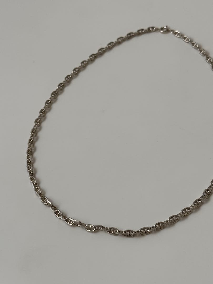 front11201 S925 シルバーチェーンネックレス 45cm ビンテージ