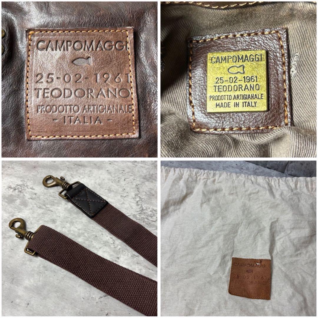 カンポマッジ TEODORANO 2way スタッズ トート ショルダーバッグ