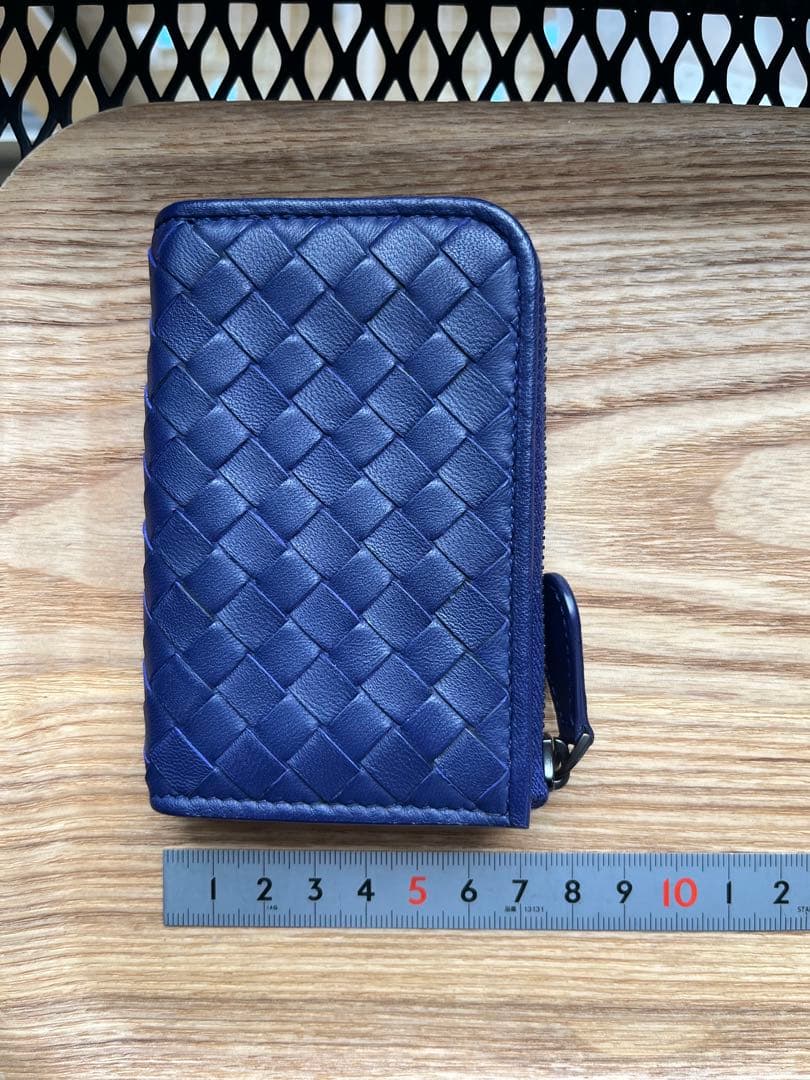極美品ボッテガヴェネタ BOTTEGAVENETA ケース　ブルーパープル