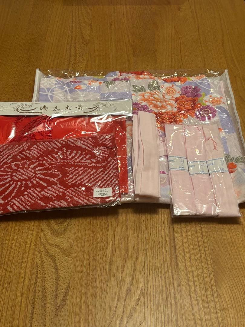 フルセット花柄着物 七五三15点セット 115-140cm