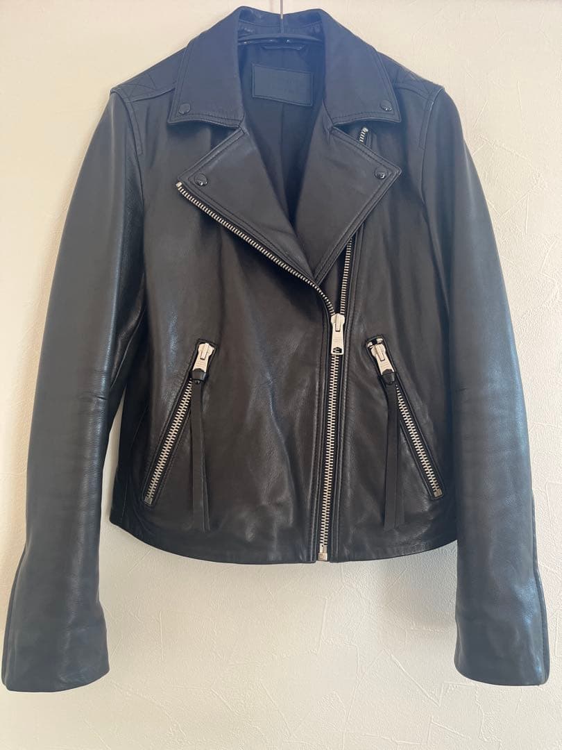 【美品】値下げ！レザージャケット ブラック Mサイズ　英国ブランド