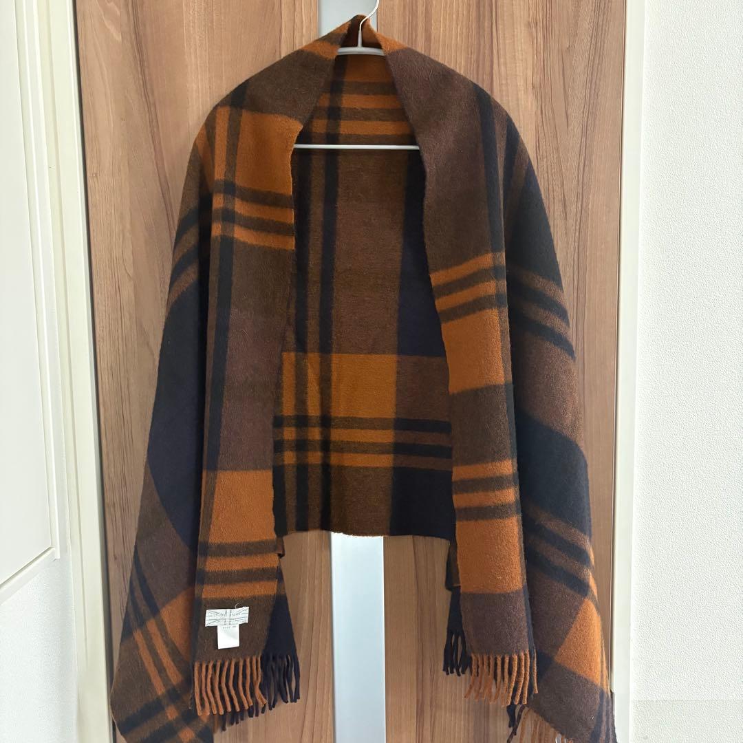 Joshua Ellis ジョシュアエリス　カシミヤ チェックストール