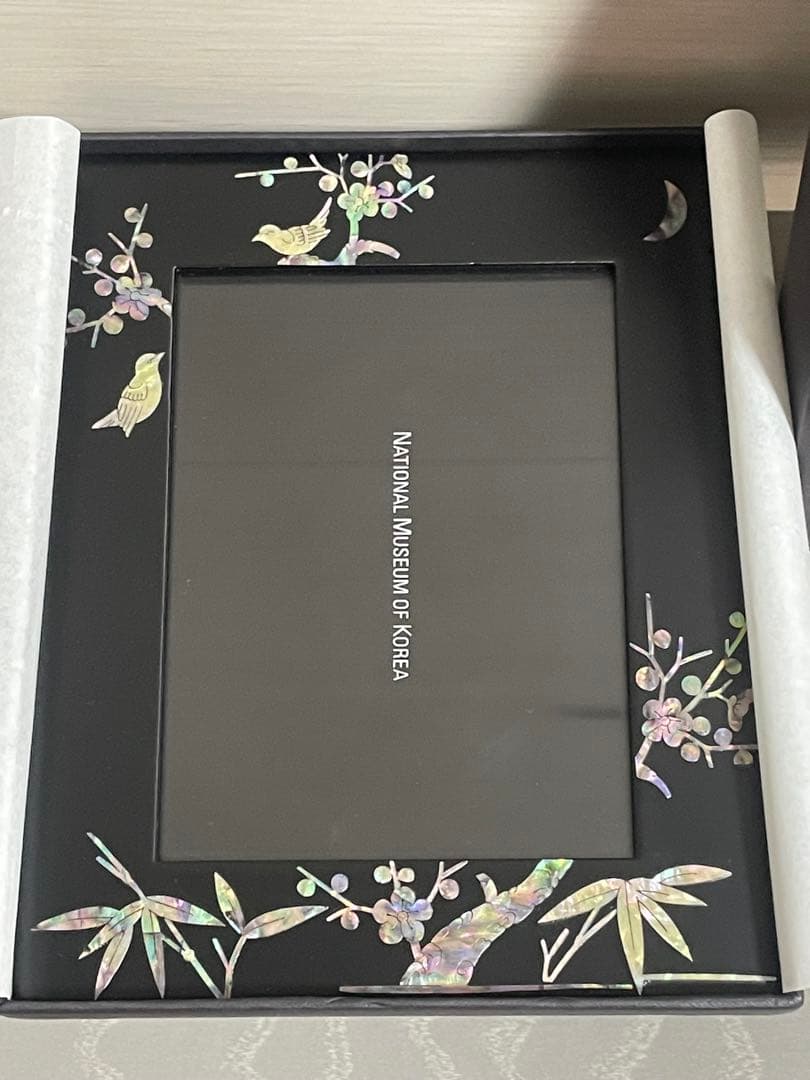 韓国　螺鈿　フォトフレーム　花鳥national museum of korea