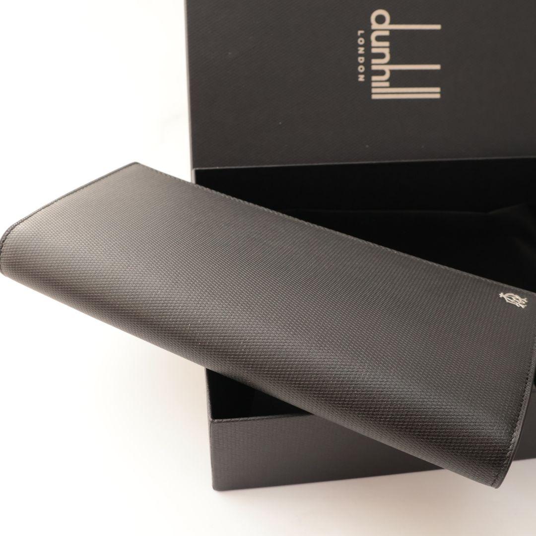 少し難有り dunhill ダンヒル 長財布 トラベルウォレット エンジンターン