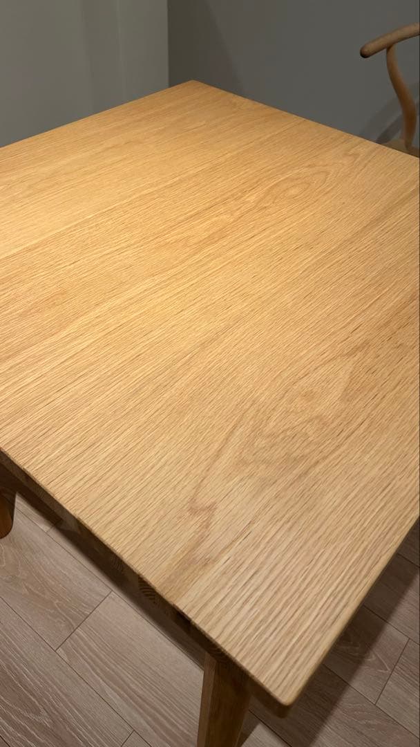 【無印良品】廃盤商品　木製ダイニングテーブル80×80 木製テーブル