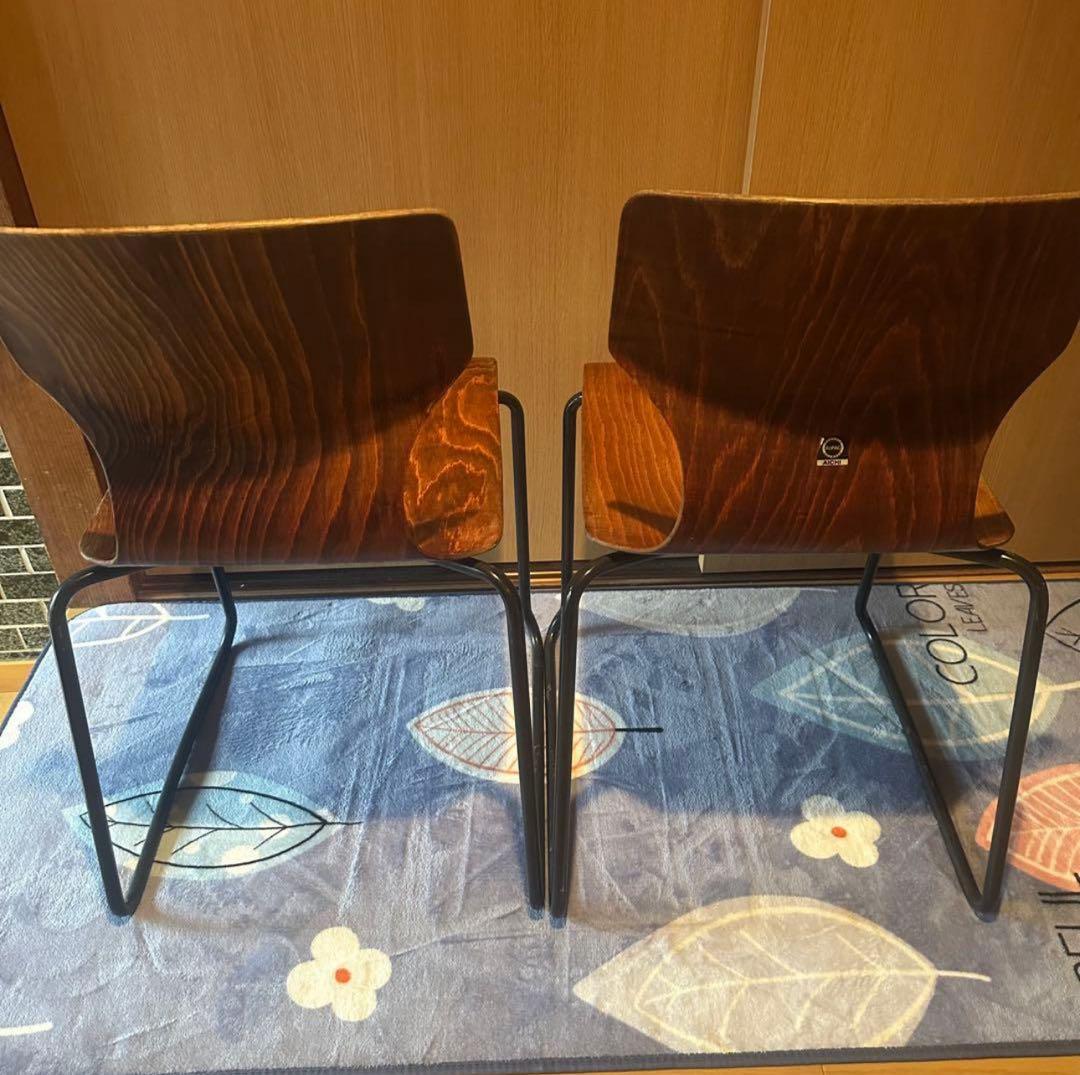 4脚セットAICHI パグホルツ PAGWOOD スタッキングチェア