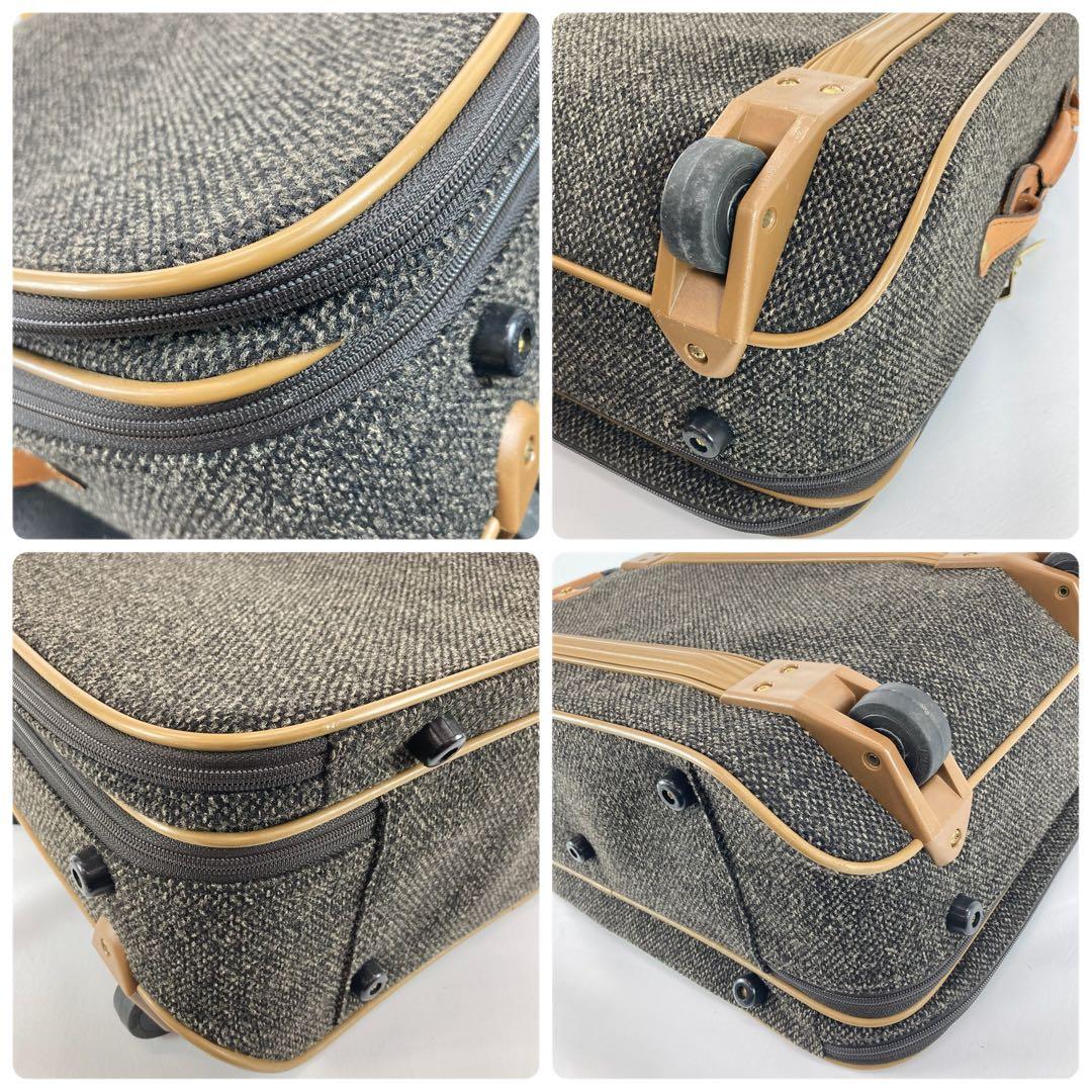 Hartmann ツイードキャリーケース グレーブラウン系