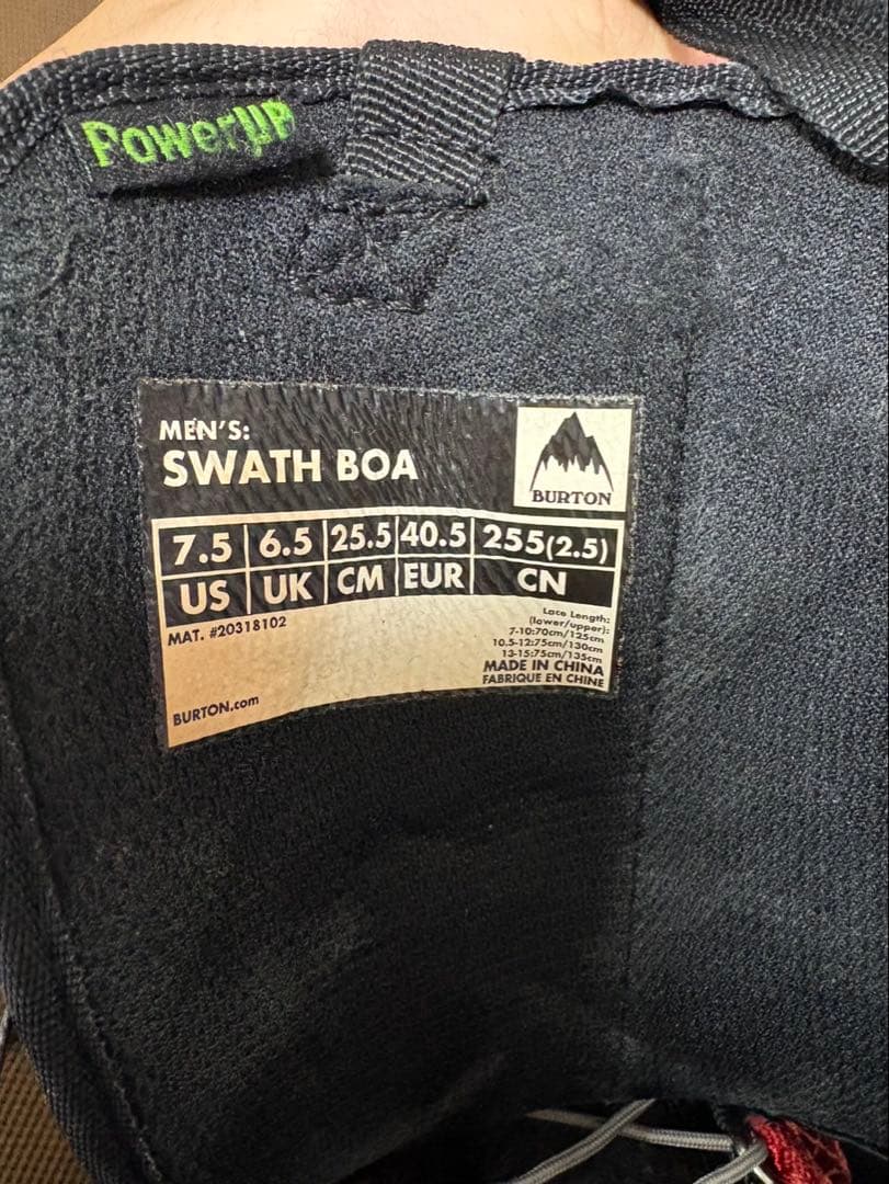 さ*ん様 Burton SWATH BOA スノーボードブーツ 7.5 US 2