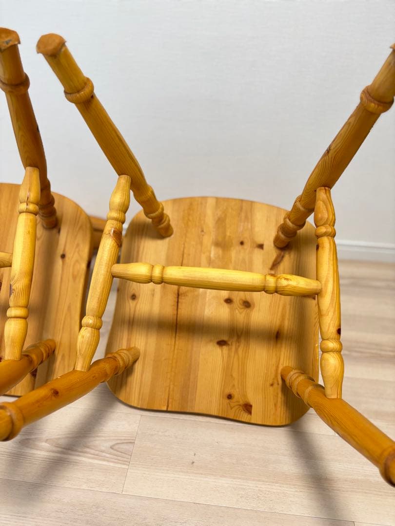 【美品】ウィンザーチェア カントリー 洋風 天然木ダイニングチェア②