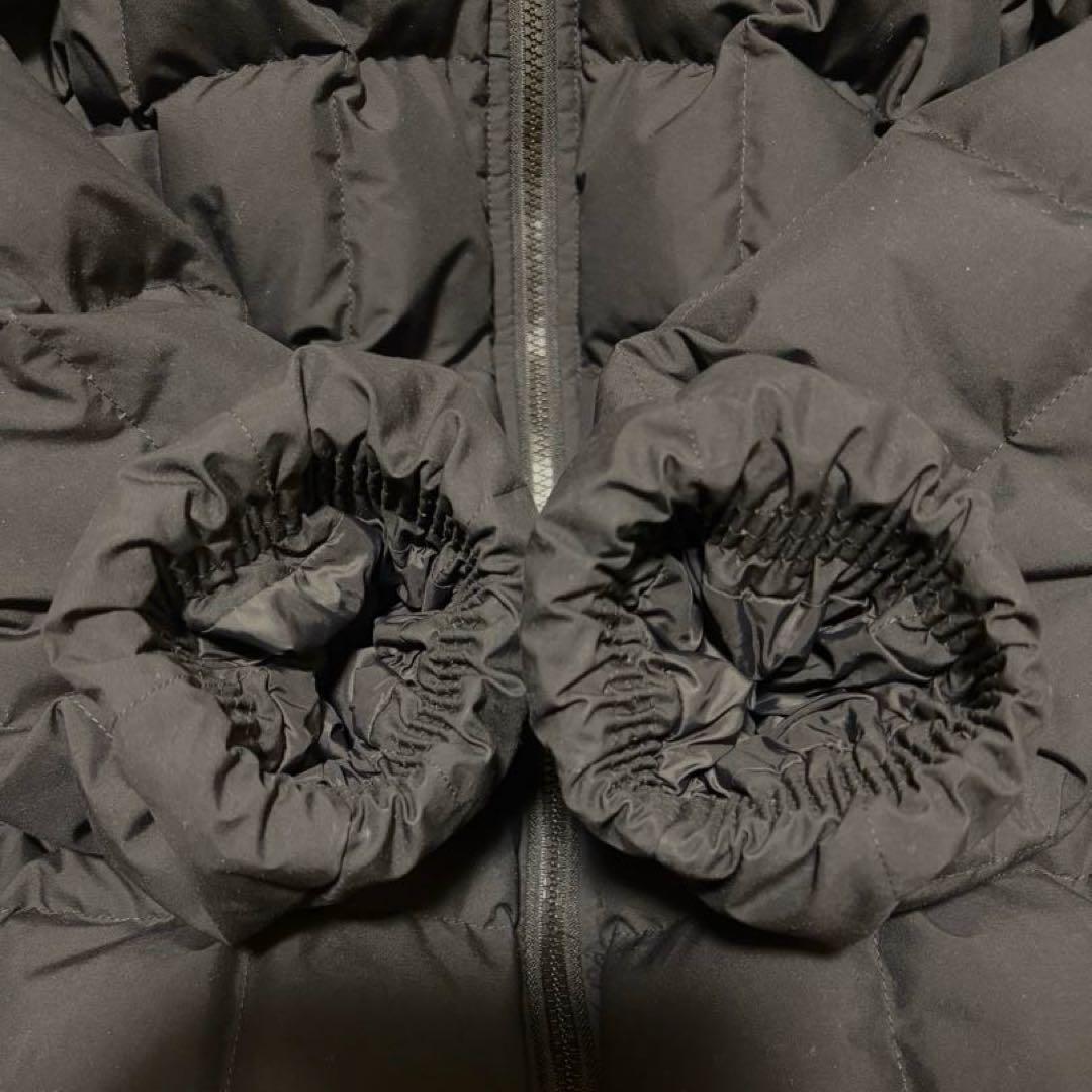 DANTON ホワイトグース ダウンジャケット スクエアキルト ブラック