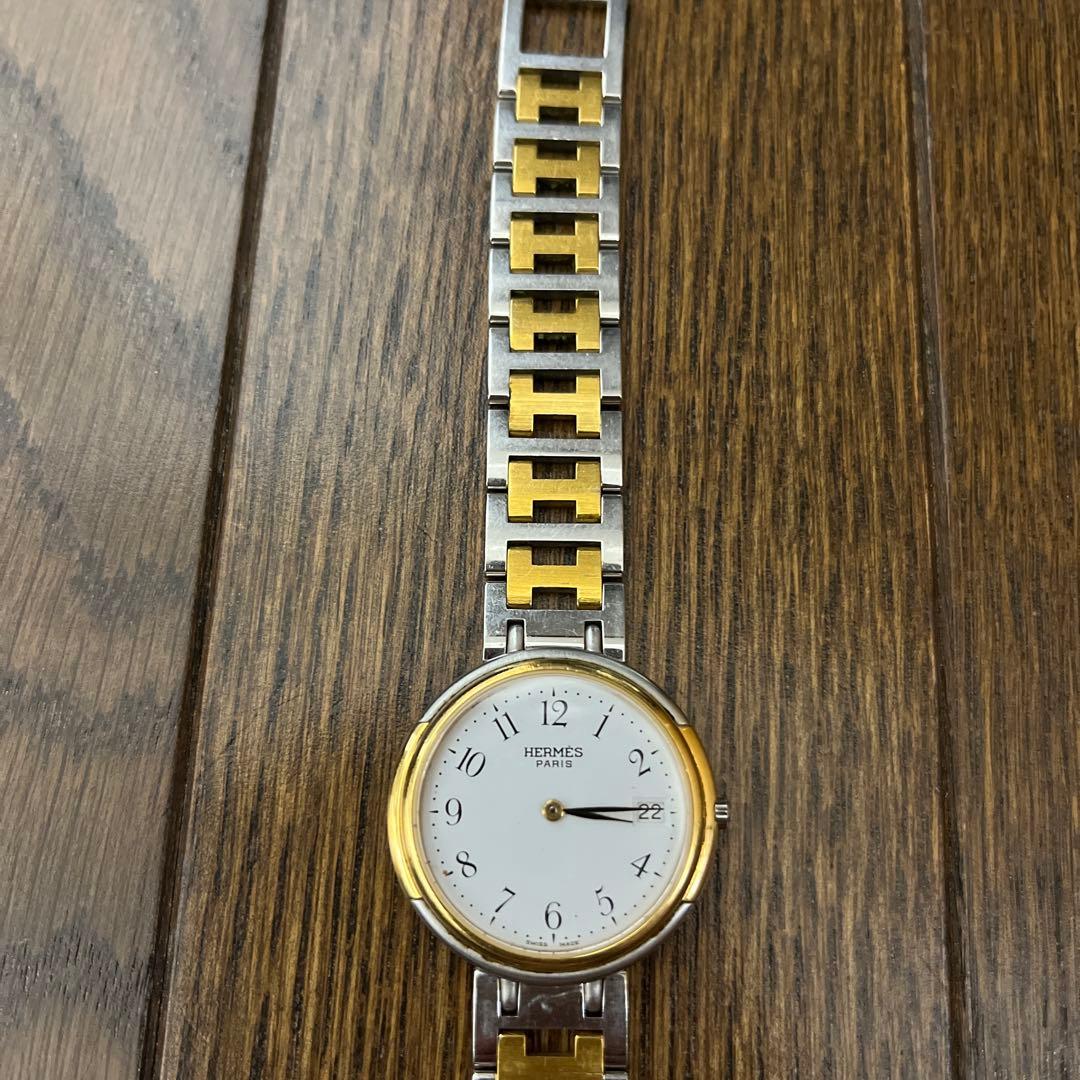 HERMES クォーツ腕時計　クリッパー