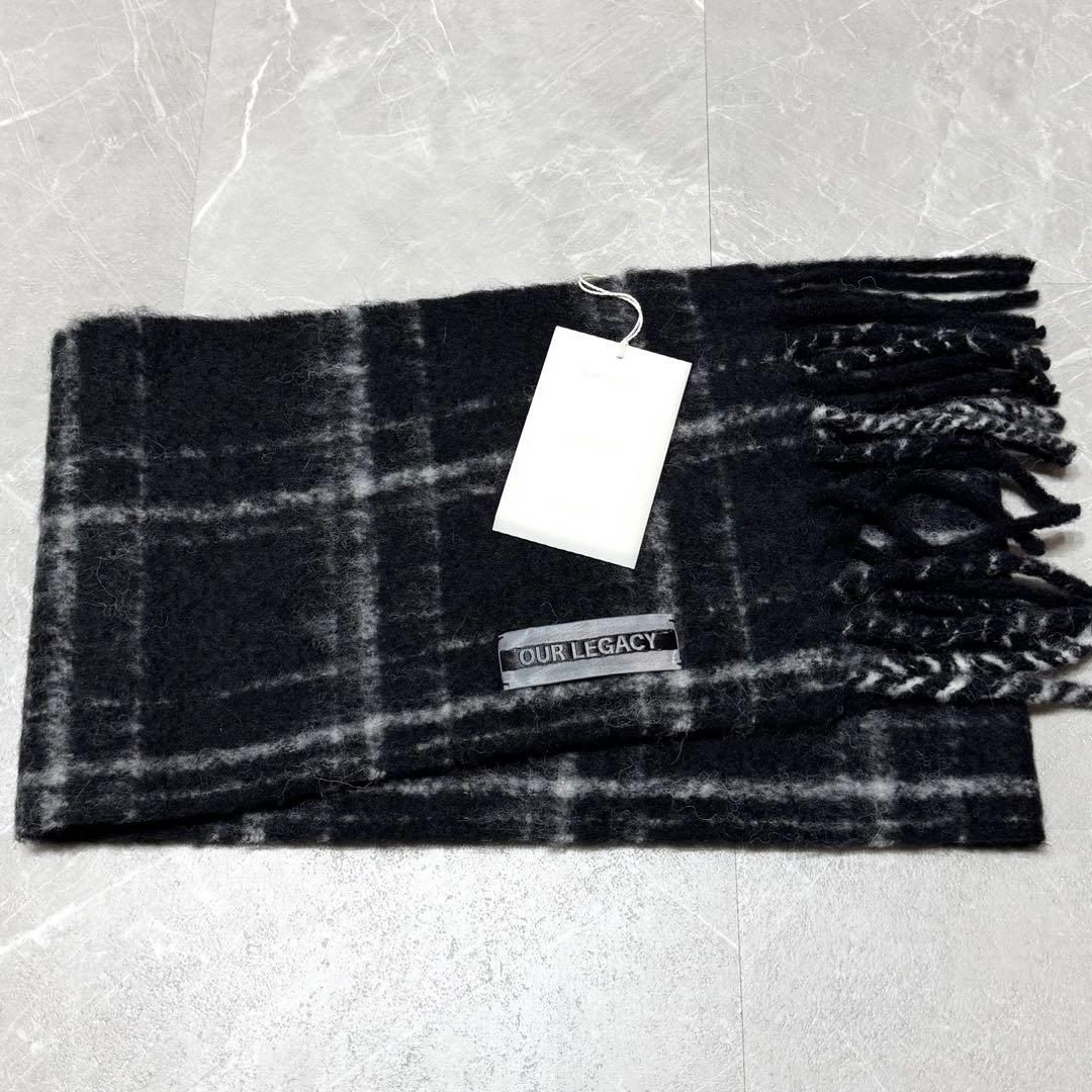 【OUR LEGACY】ESTATE SCARF / Black Check