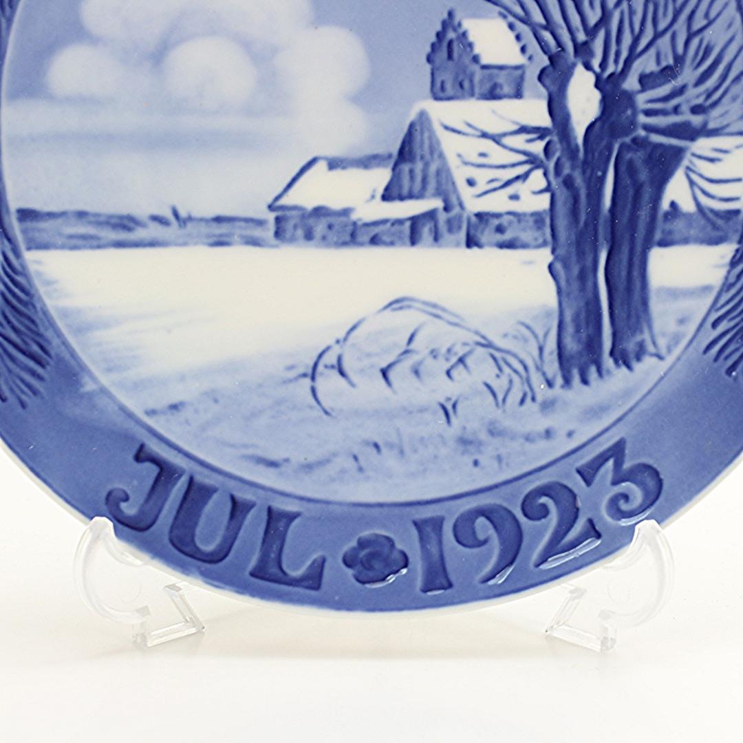 1923年 「教会のある雪景色」 イヤープレート ロイヤルコペンハーゲン