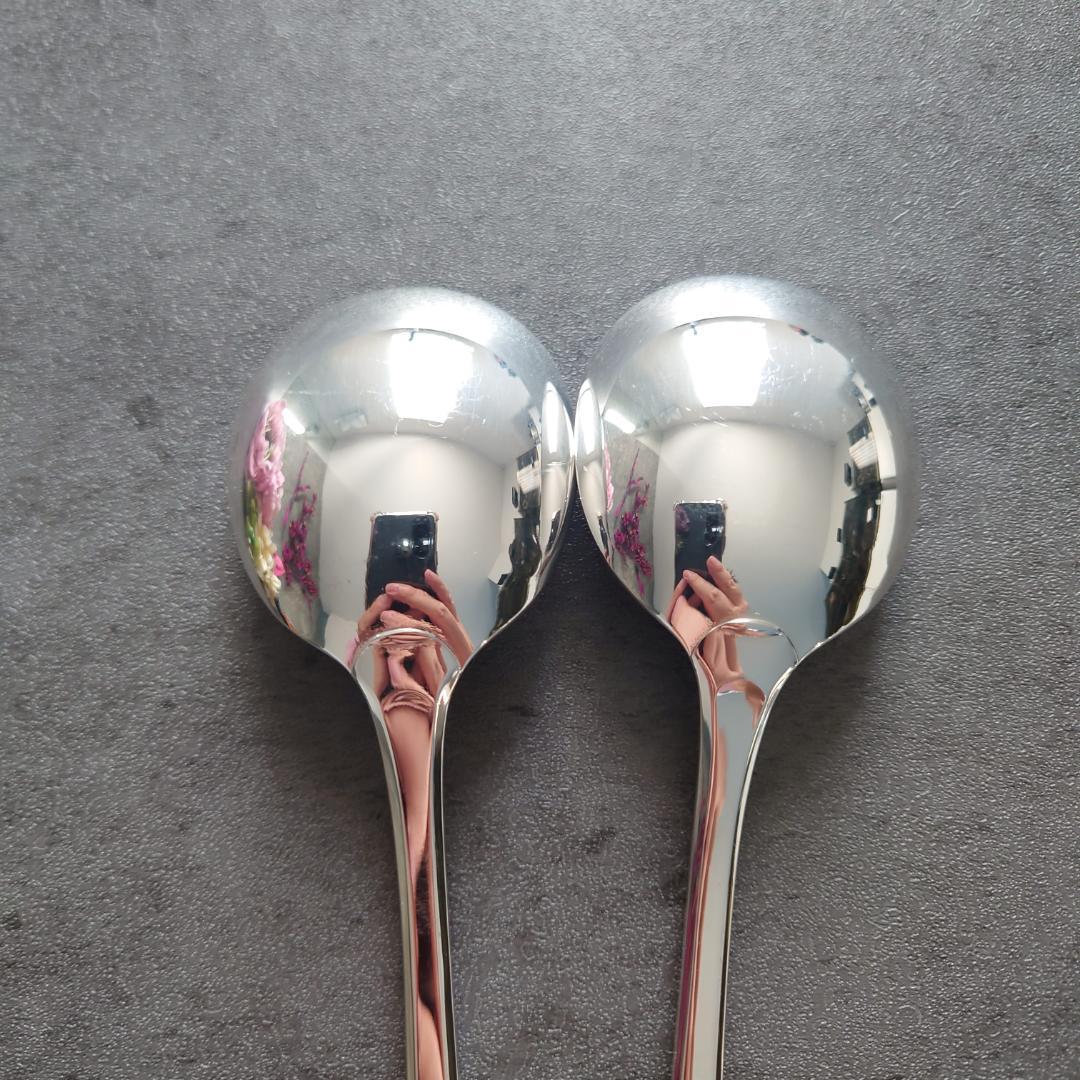 希少 美品 クリストフル クリュニー コンソメスプーン 2点