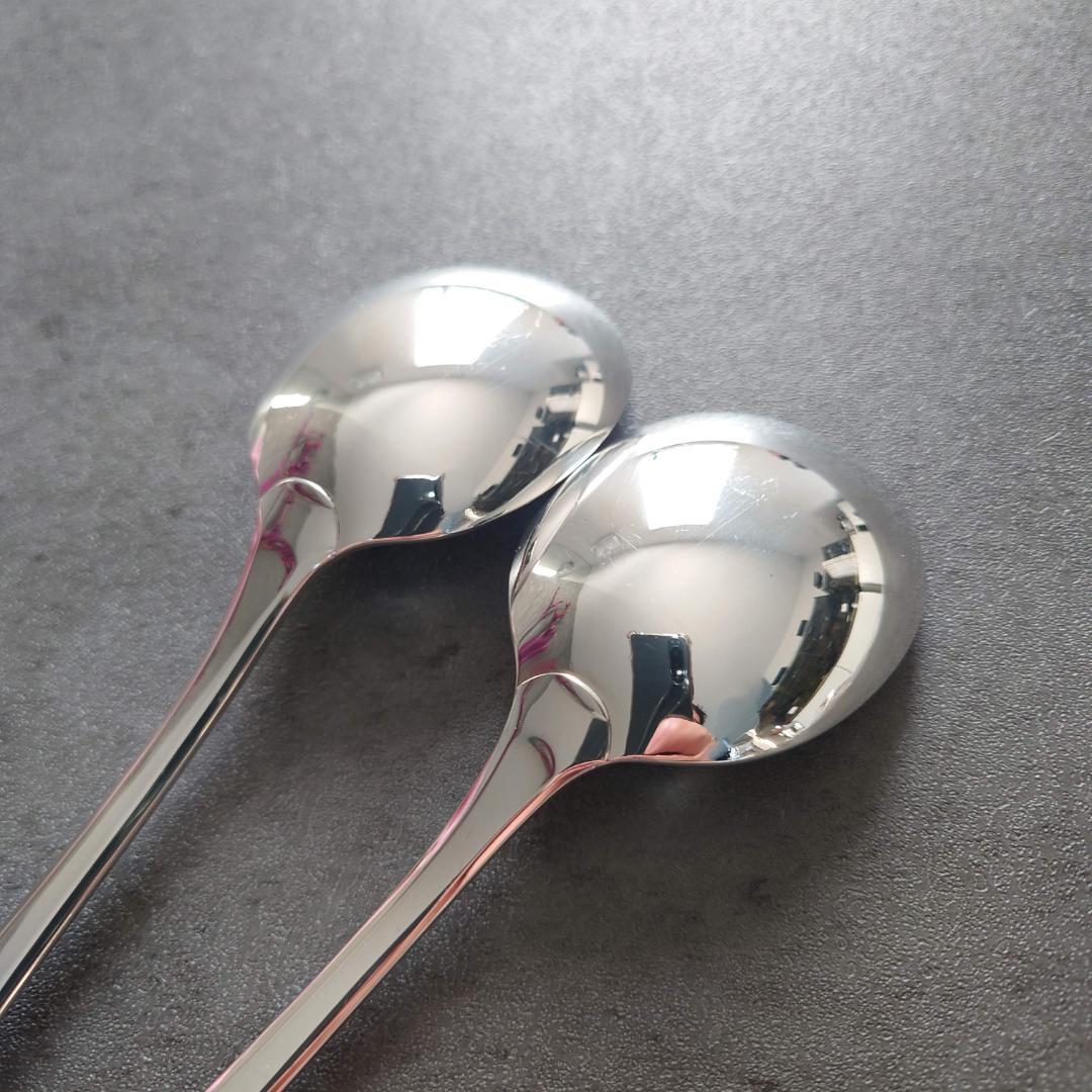 希少 美品 クリストフル クリュニー コンソメスプーン 2点