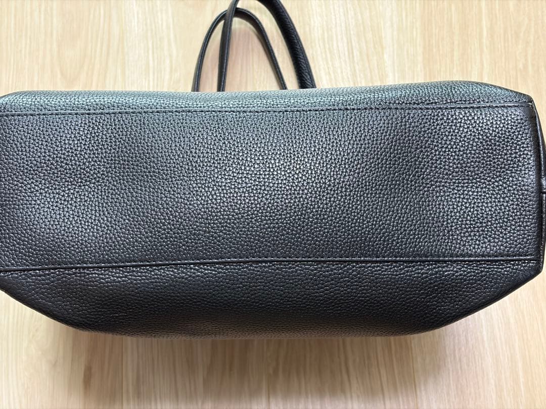HushTug ハッシュタグ ビジネスバッグ レザートートバッグ ブラック A4