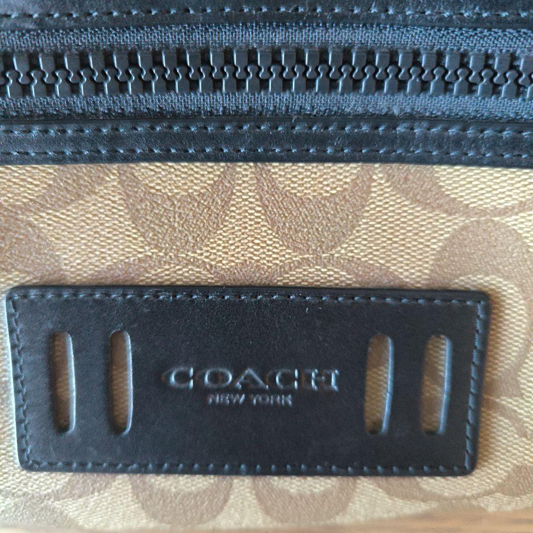 COACH ボディバッグ ベージュ/ブラック