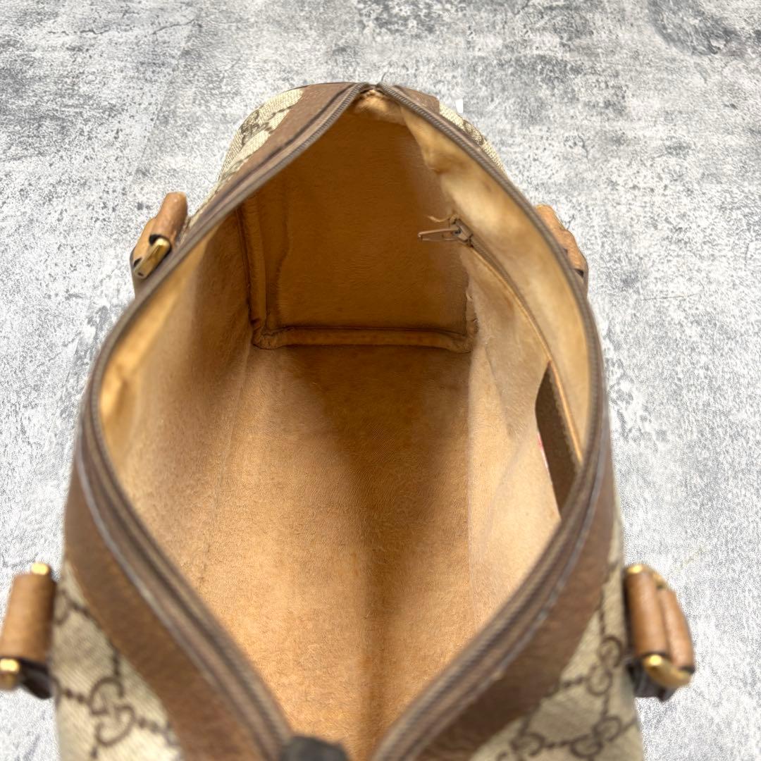 ✨希少✨GUCCI シェリーライン GG ボストンバッグ ハンド レザー ロゴ