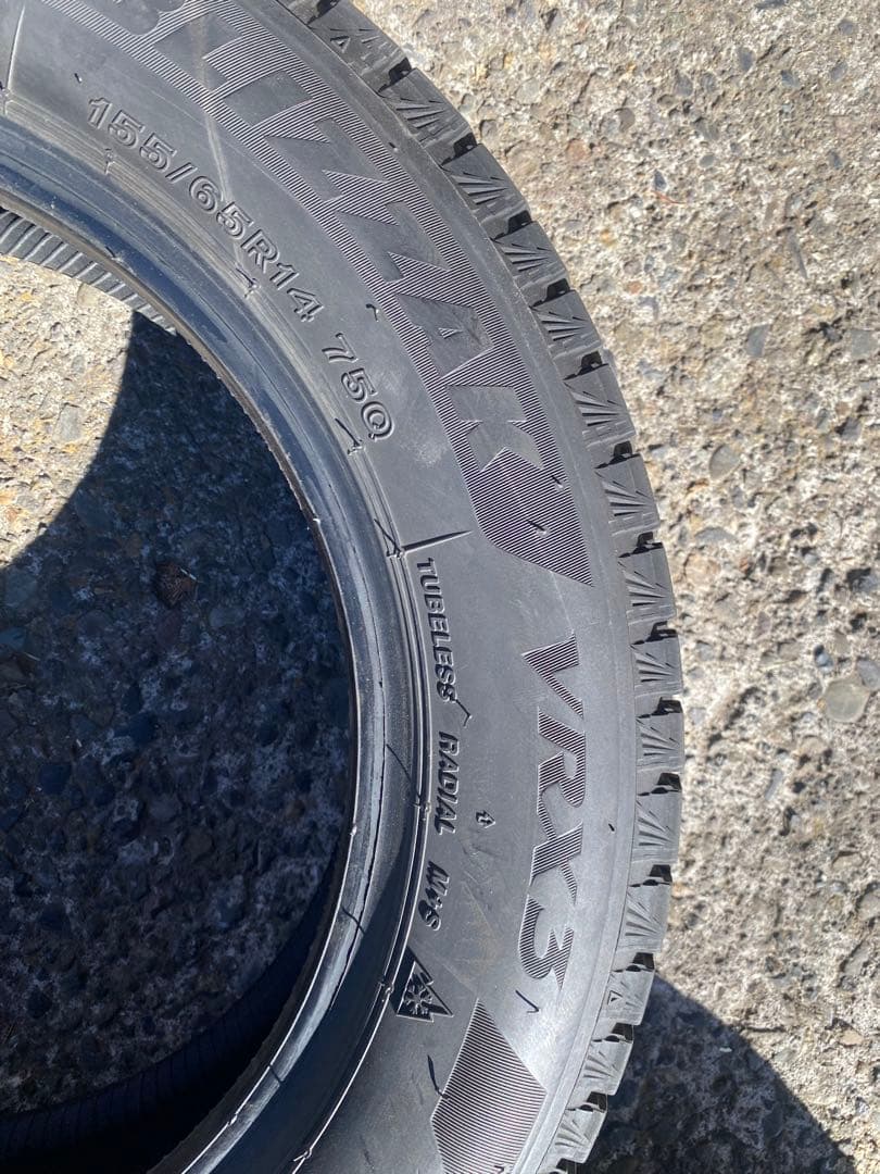 2021年製ブリヂストンVRX3 155/65R14 2本
