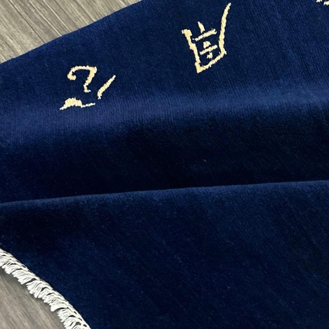 80cmx83cmチベット手織り絨毯ヴィンテージ ラグ