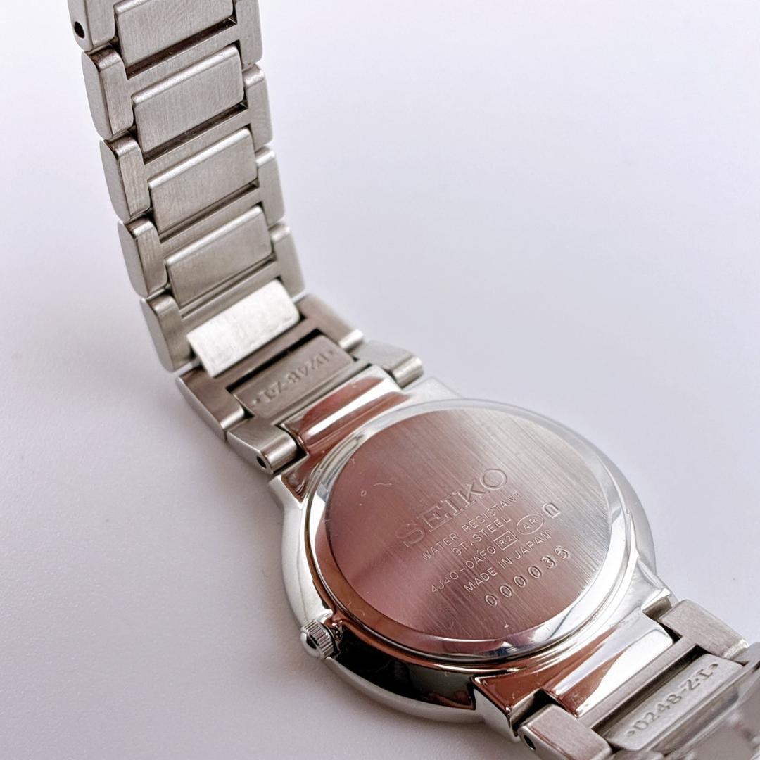 【美品/電池交換済】SEIKO　EXCELINE　腕時計　シェル　クォーツ