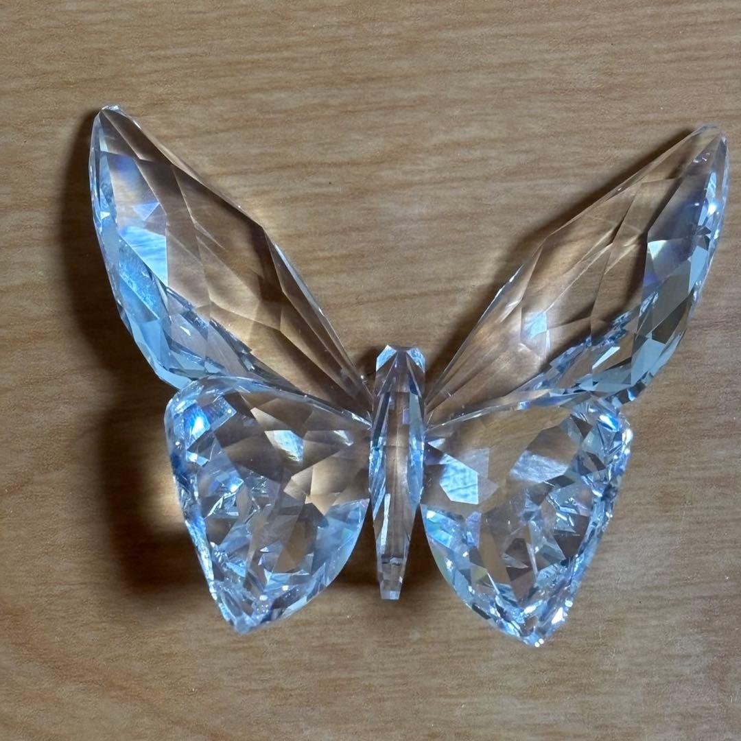 良品 SWAROVSKI スワロフスキー 蝶 バタフライ 置物 フィギュリン