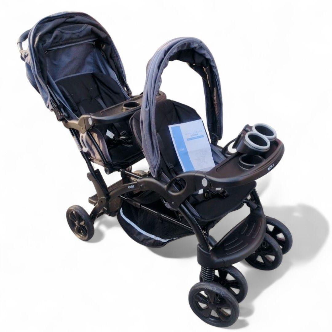 極美品 KATOJI ふたりでゴーDX 二人乗りベビーカー 軽量 カトージ