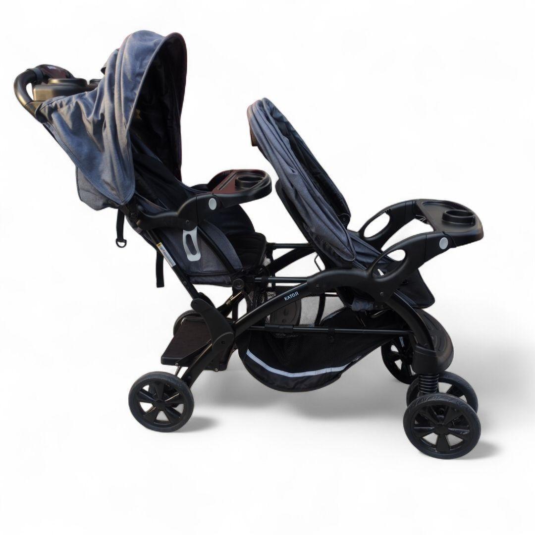 極美品 KATOJI ふたりでゴーDX 二人乗りベビーカー 軽量 カトージ