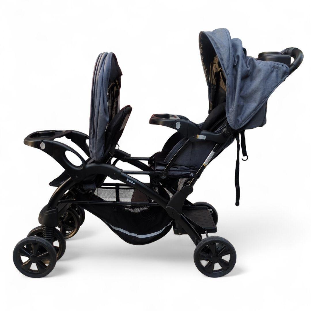 極美品 KATOJI ふたりでゴーDX 二人乗りベビーカー 軽量 カトージ