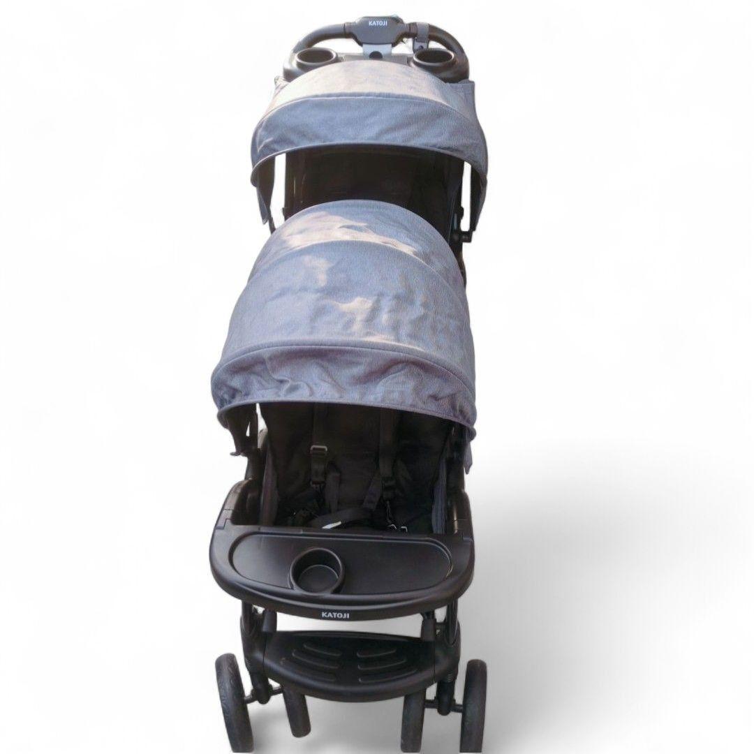 極美品 KATOJI ふたりでゴーDX 二人乗りベビーカー 軽量 カトージ