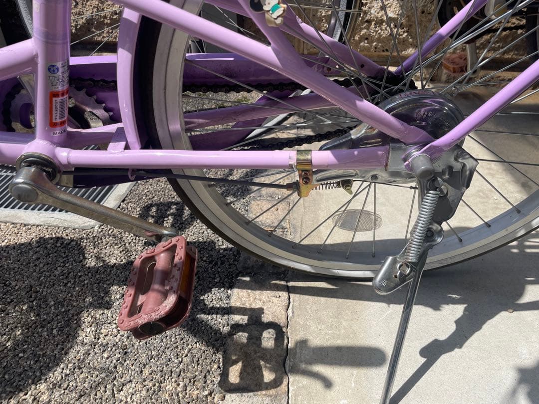 22インチ 女児自転車　ダイワサイクル　ラベンダー