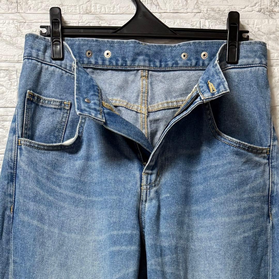 ADAM ET ROPÉ ルーズフィットアジャストデニム サックス 38