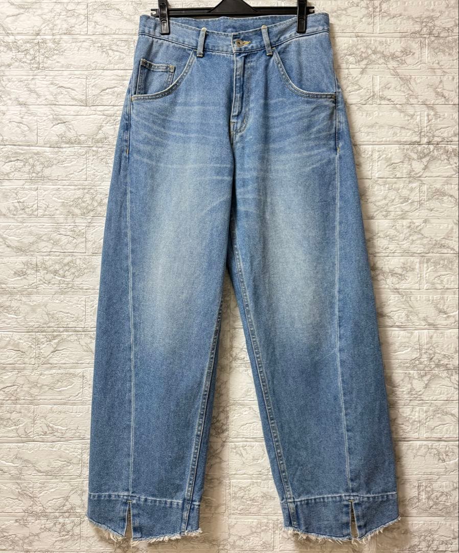 ADAM ET ROPÉ ルーズフィットアジャストデニム サックス 38