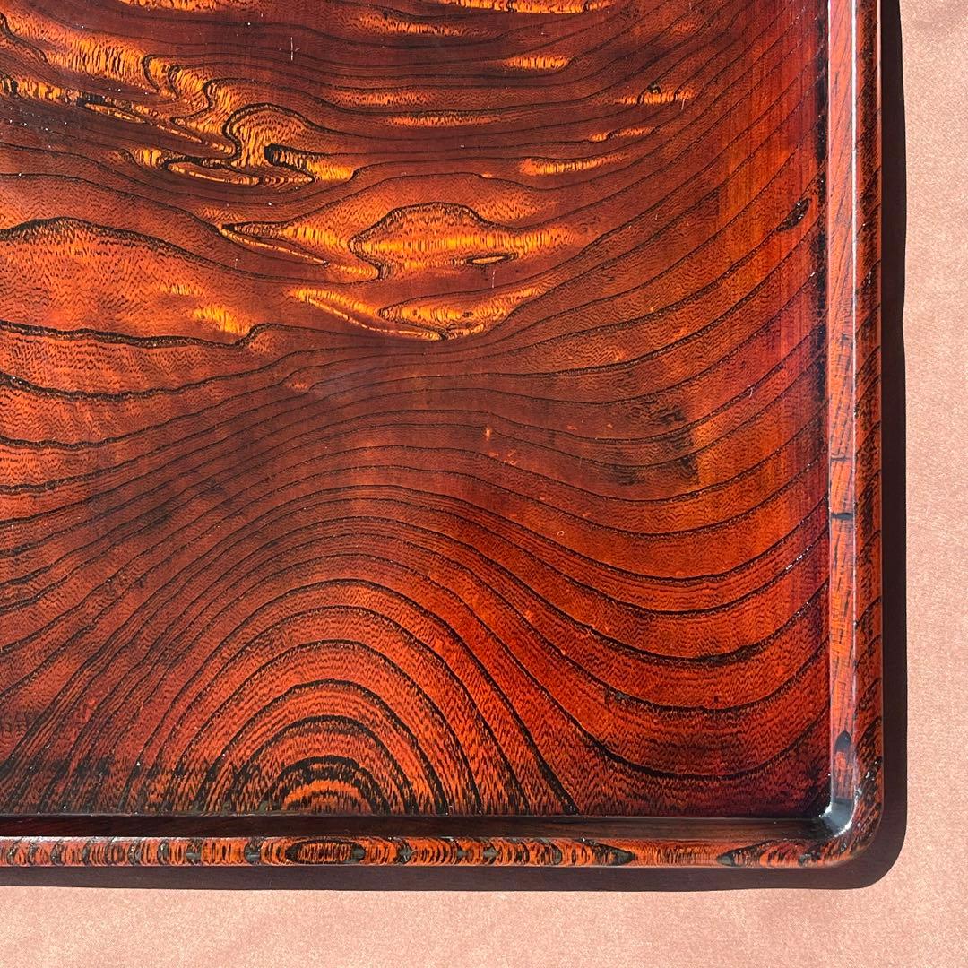 欅拭漆盆(けやきふきうるしぼん)306mm×306mm×20mm 折敷№9174