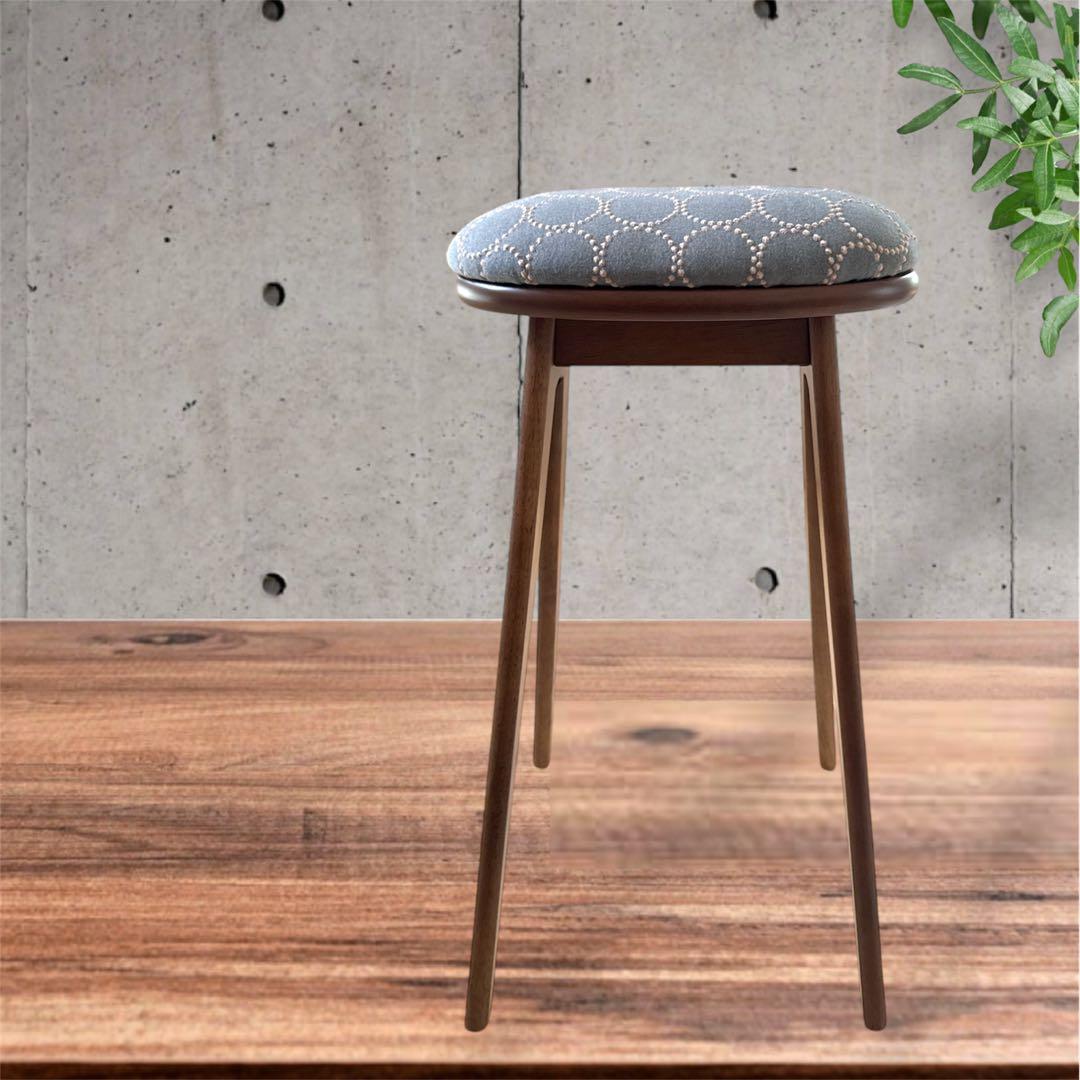 ミナペルホネン使用ハイスツール　イス　チェア 椅子　キッチンスツール　家具